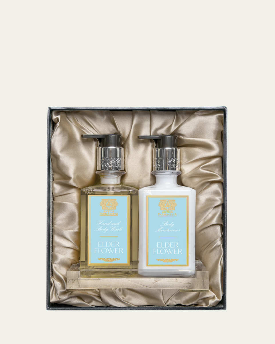 Elder Flower Bath and Body Set with Acrylic Tray